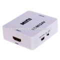 Mini composto 1080p HDMI para RCA áudio vídeo AV CVBS adaptador conversor para HDTV